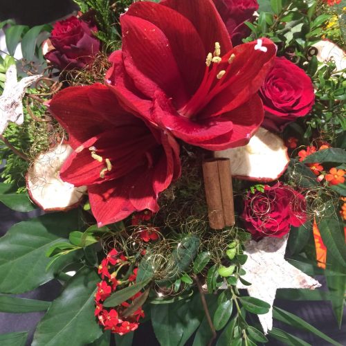 Amaryllisstrauß rot