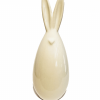 crem weiß Osterhase Keramikfigur