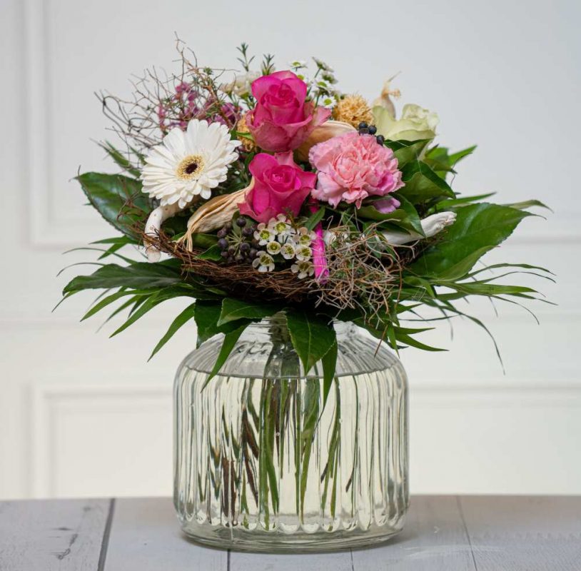 Blumenstrauß kleiner Minigarten