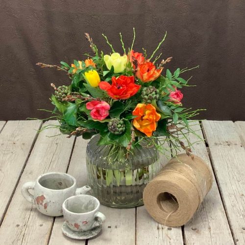 bunte Tulpen Blumenstrauß