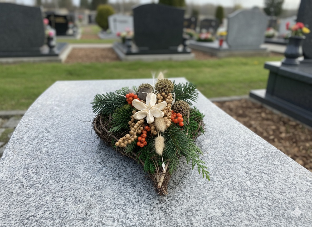 Herzgesteck für die Grabstelle