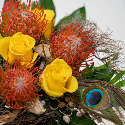 exotischer Strauß zum eintrocknen