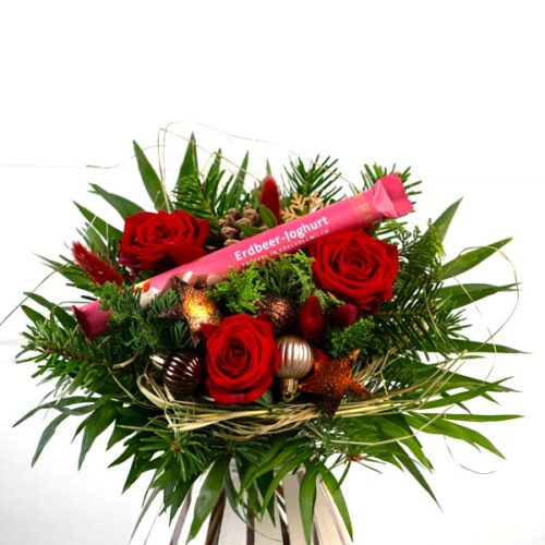 Weihnacht Strauß in rot und Schokolade